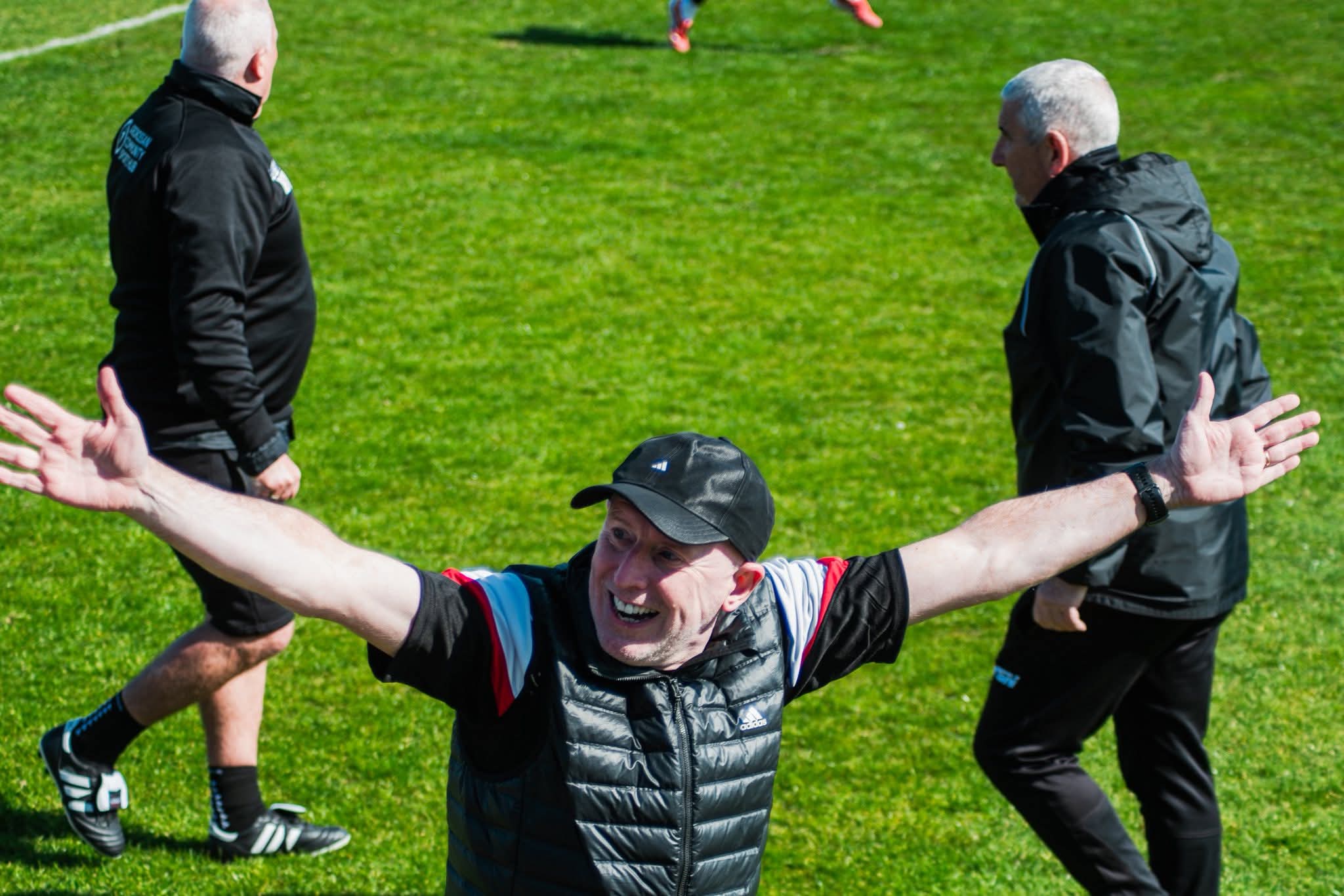 Manager celebrates